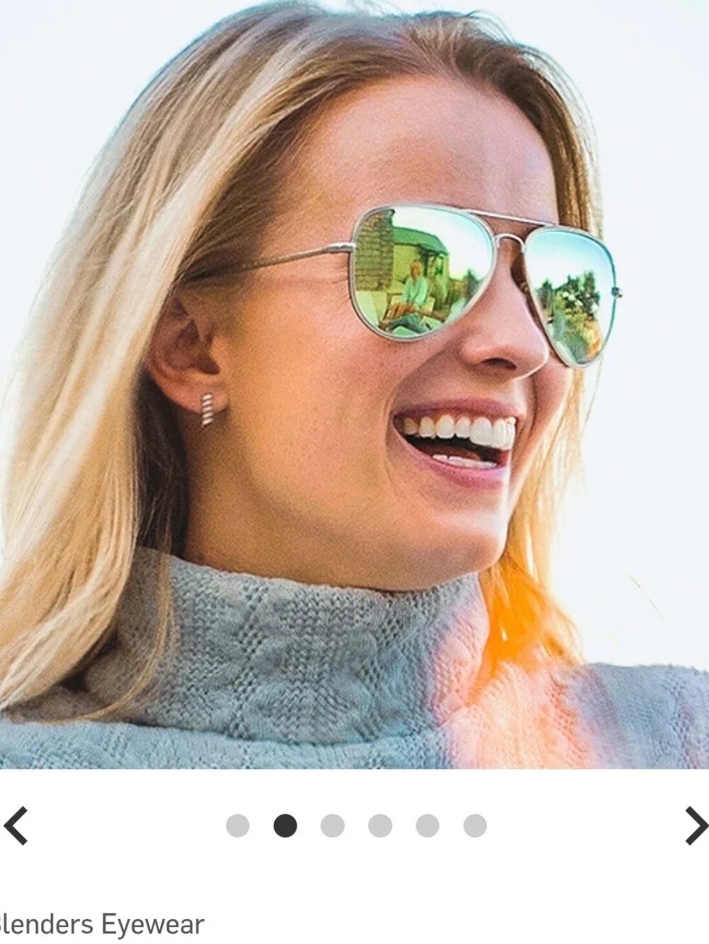 Men's Women's Unisex Blenders A Series Kiwi Dream Aviator Sunglasses Polarized
